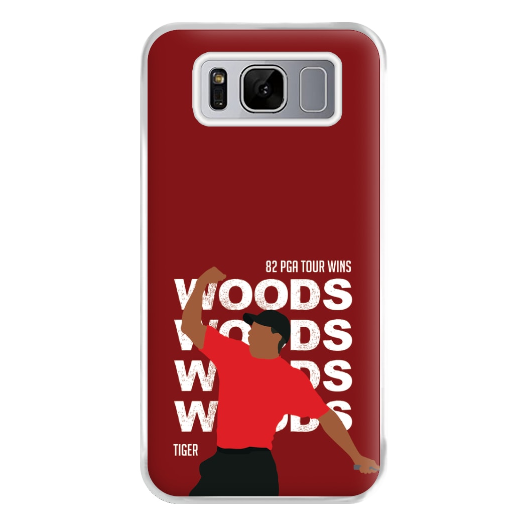 Woods Dark Red Phone Case for Galaxy S8 Plus