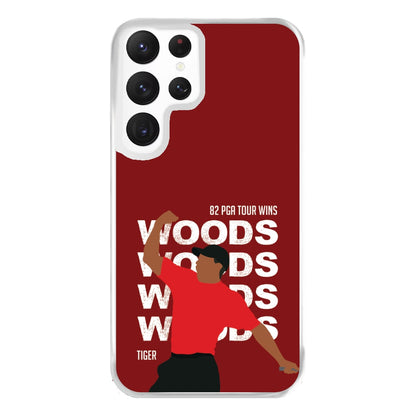 Woods Dark Red Phone Case for Galaxy S22 Ultra