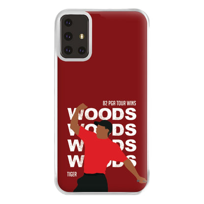 Woods Dark Red Phone Case for Galaxy A71