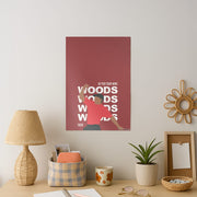 Woods Dark Red Poster 2