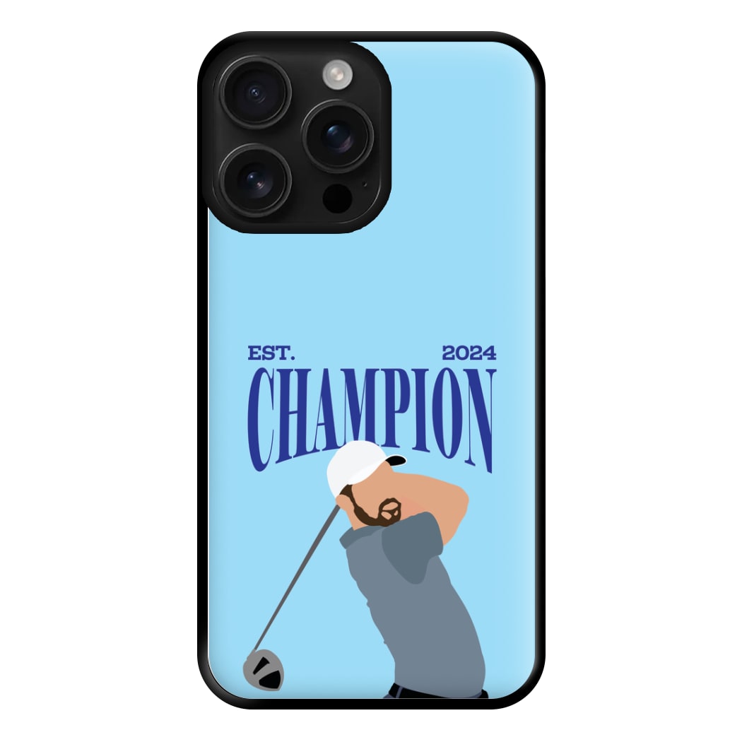 Schauffele Champion 2024 Phone Case