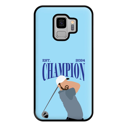 Schauffele Champion 2024 Phone Case for Galaxy S9 Plus