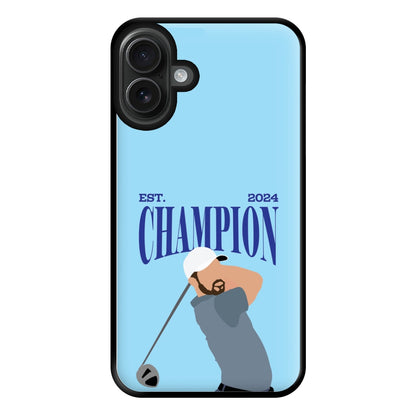 Schauffele Champion 2024 Phone Case for iPhone 16 Plus