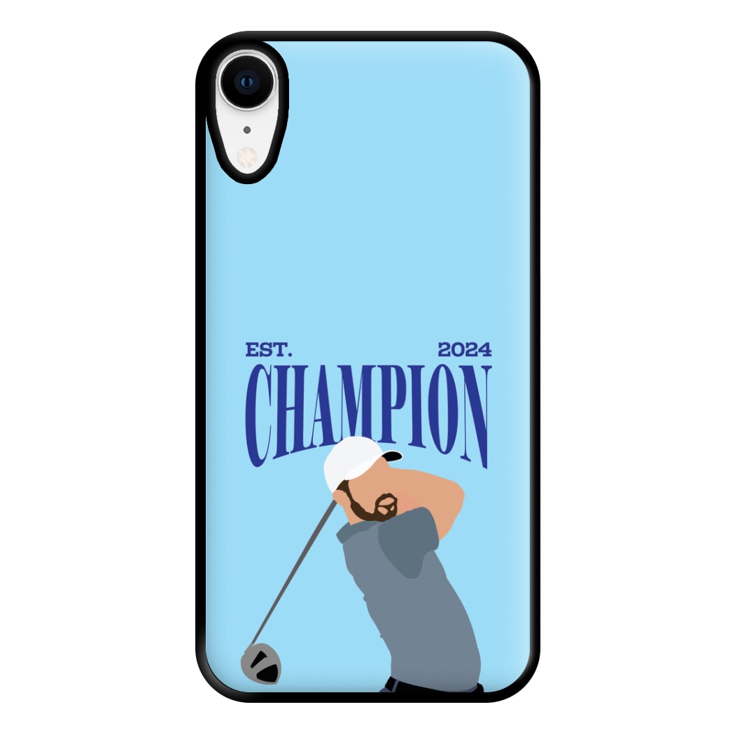 Schauffele Champion 2024 Phone Case for iPhone XR