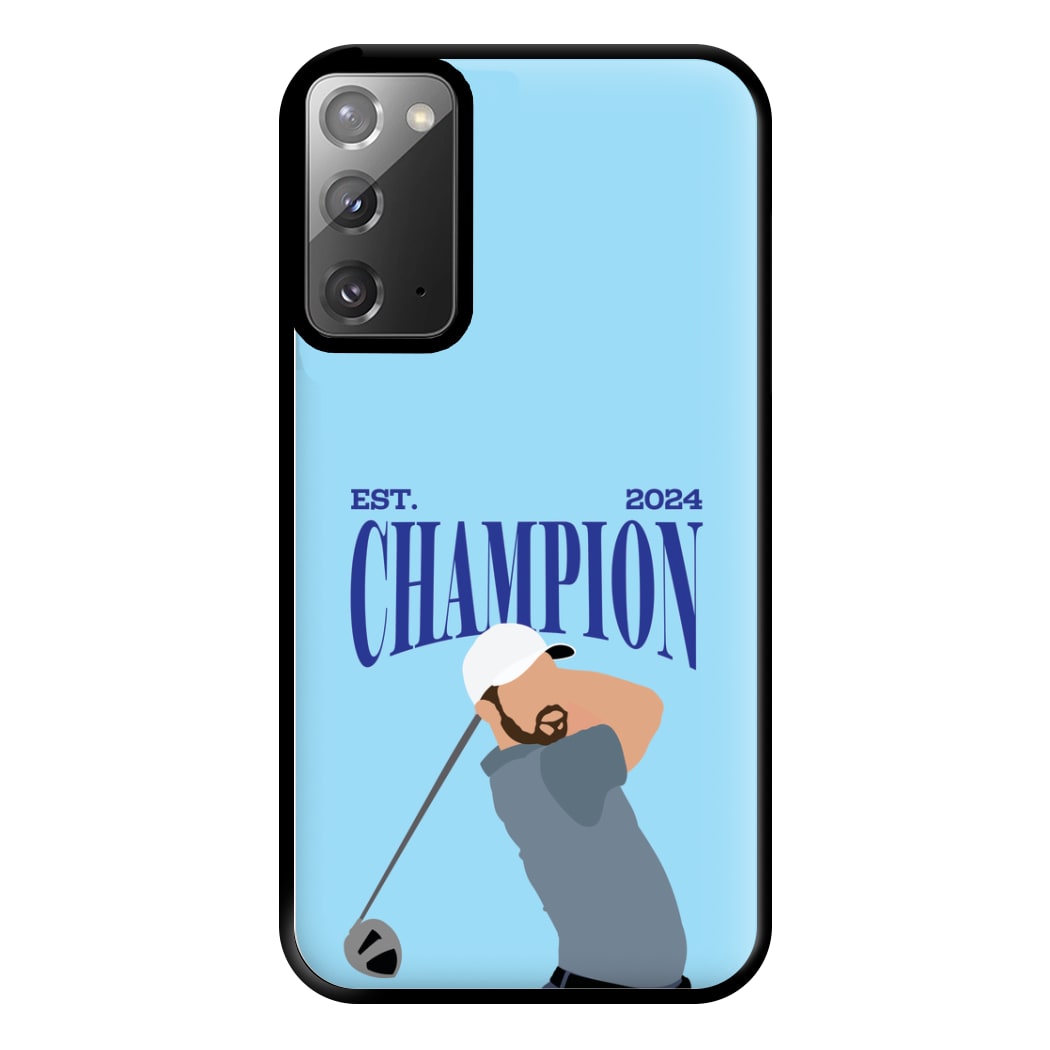 Schauffele Champion 2024 Phone Case for Galaxy Note 20 Ultra