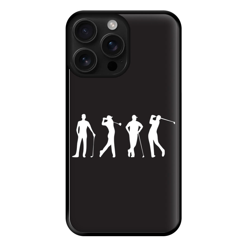 Golf Silhouettes Phone Case