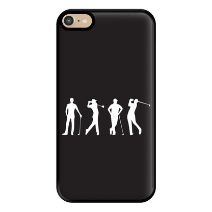 Golf Silhouettes Phone Case for iPhone 6 Plus / 7 Plus / 8 Plus