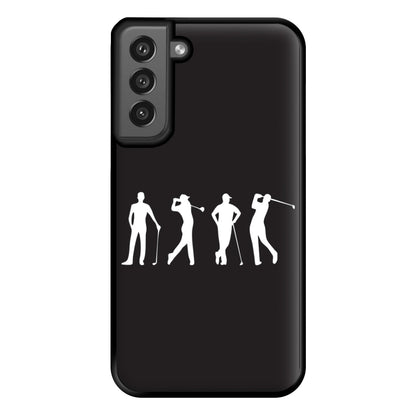 Golf Silhouettes Phone Case for Galaxy S21FE