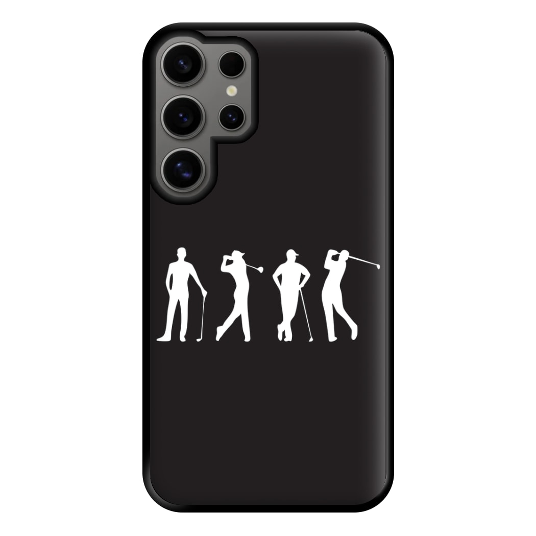 Golf Silhouettes Phone Case for Galaxy S24 Ultra