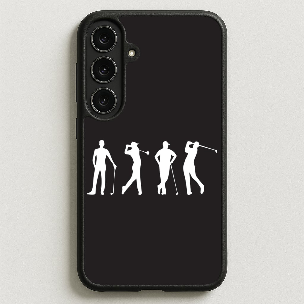 Golf Silhouettes Phone Case for Galaxy S25FE