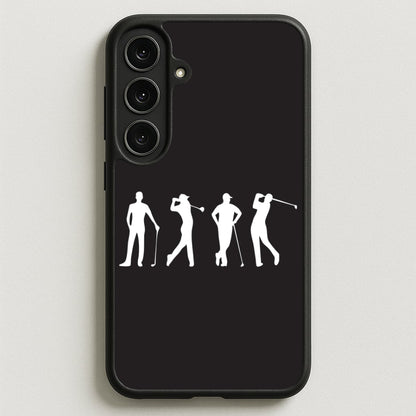 Golf Silhouettes Phone Case for Galaxy S25FE