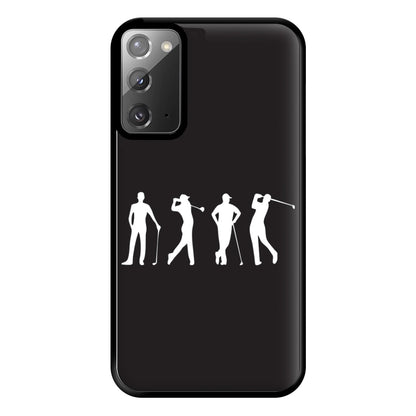 Golf Silhouettes Phone Case for Galaxy Note 20 Ultra