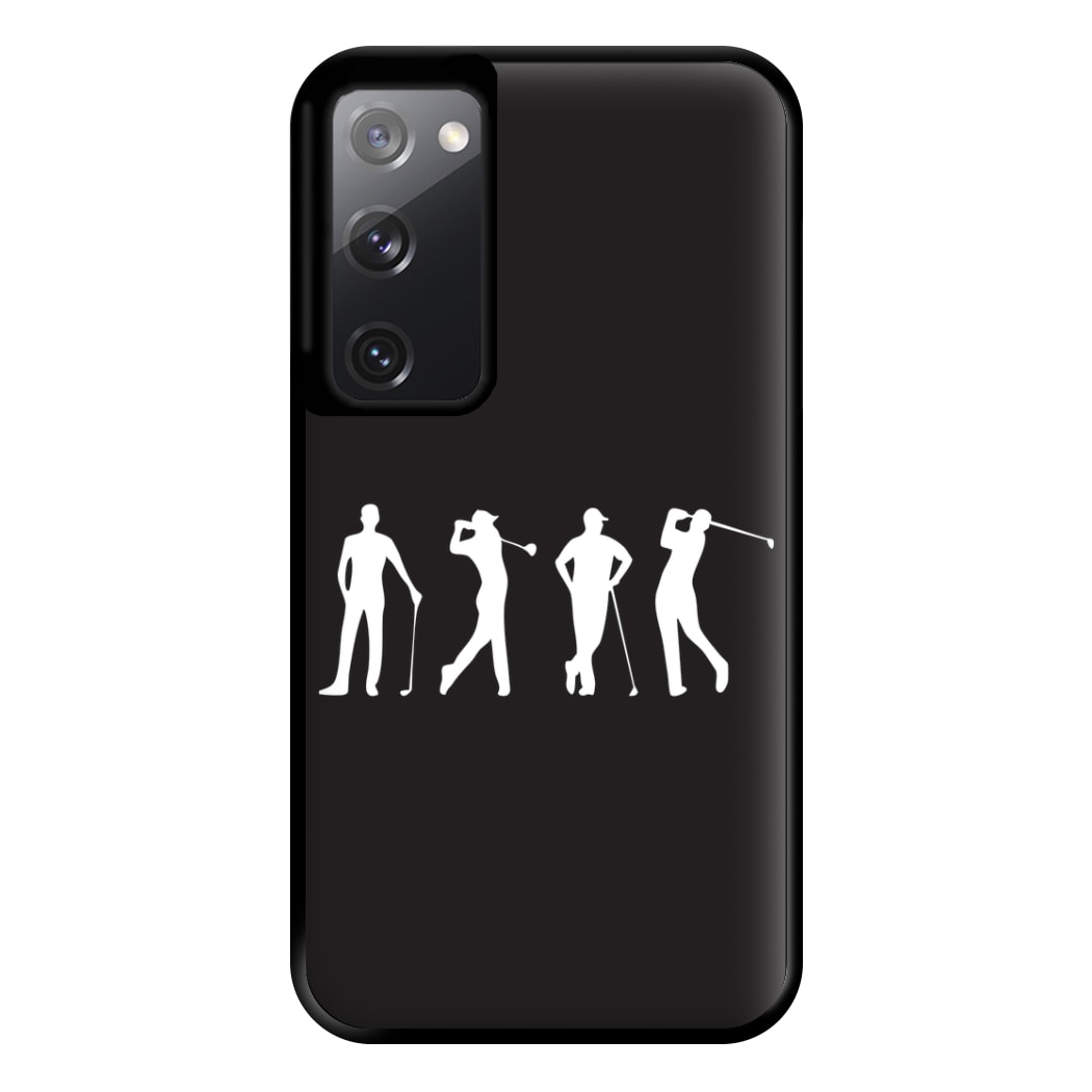 Golf Silhouettes Phone Case for Galaxy S20FE