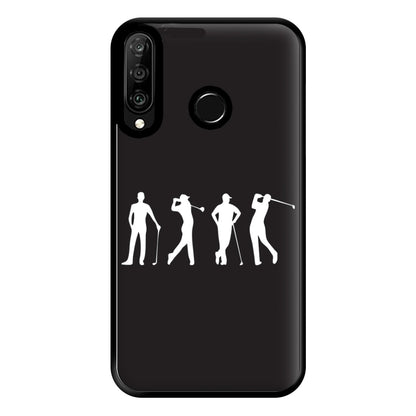 Golf Silhouettes Phone Case for Huawei P30 Lite