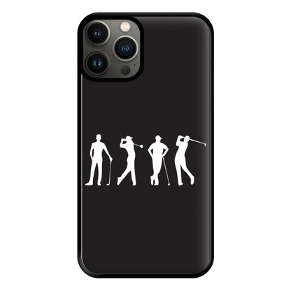 Golf Silhouettes Phone Case for iPhone 11 Pro Max