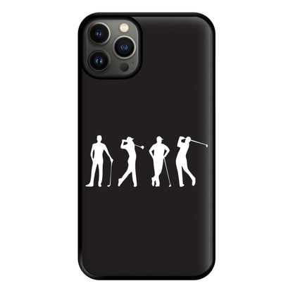 Golf Silhouettes Phone Case for iPhone 13