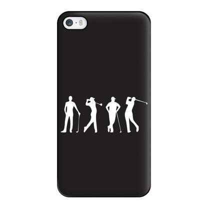 Golf Silhouettes Phone Case for iPhone 5 / 5s / SE 2016