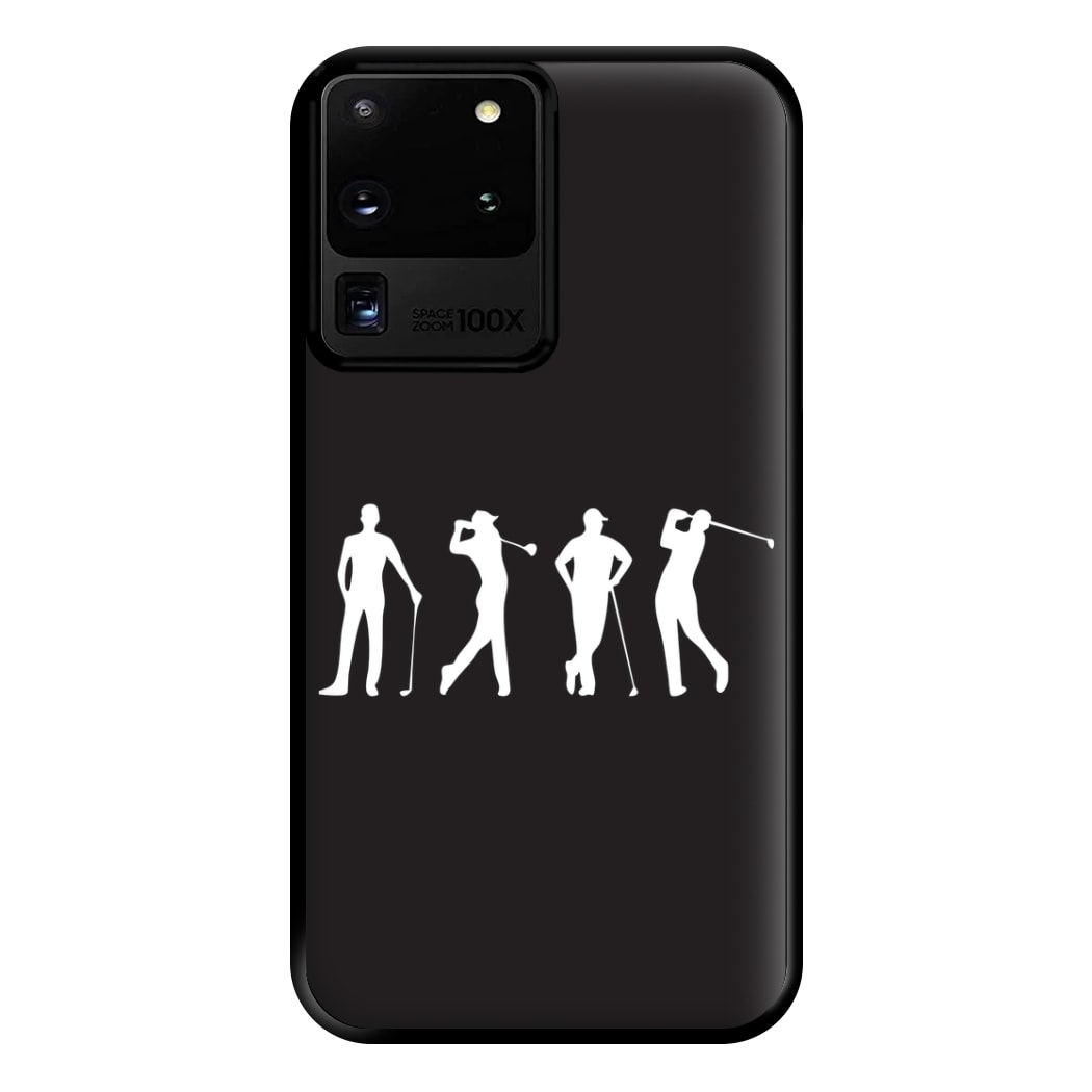 Golf Silhouettes Phone Case for Galaxy S20 Ultra