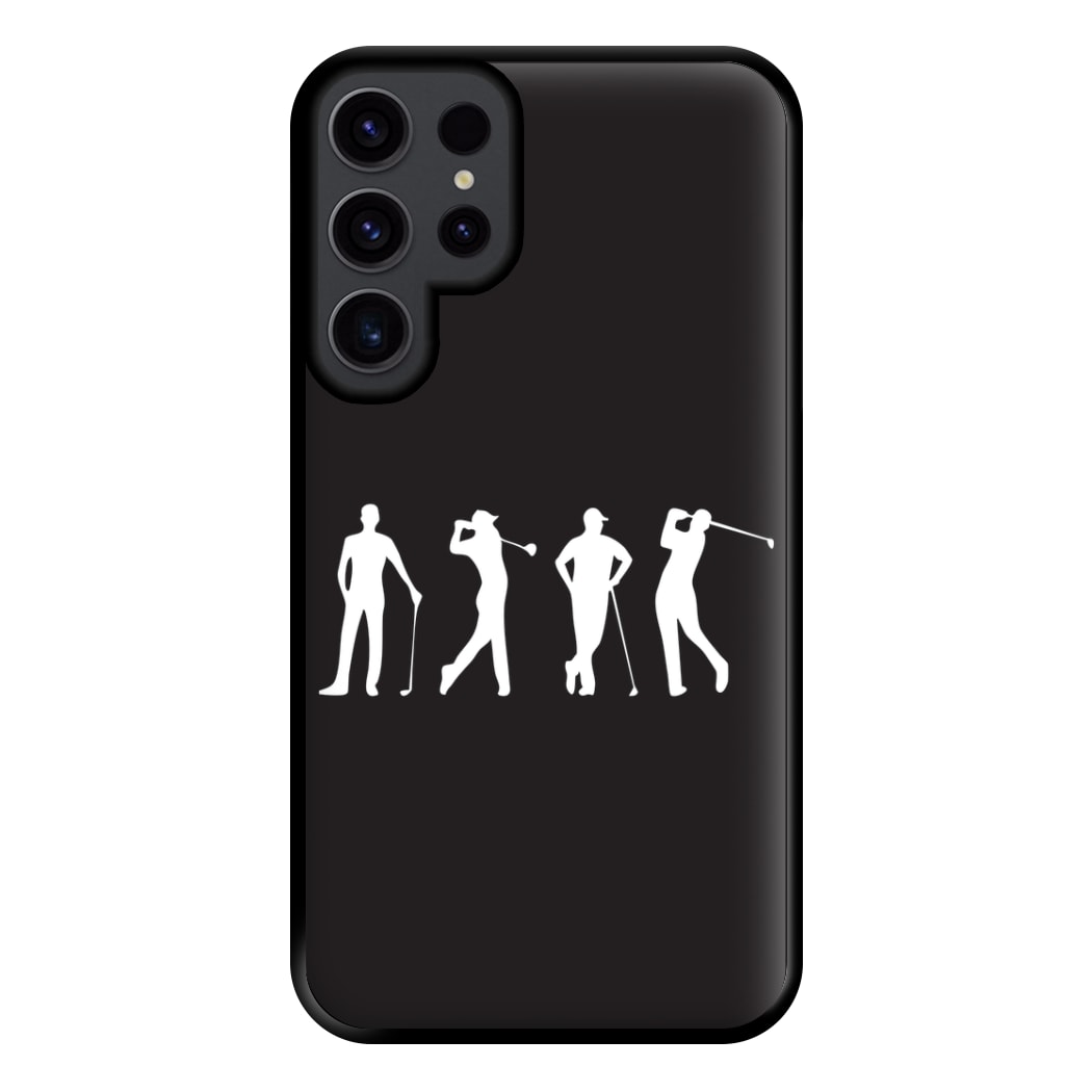 Golf Silhouettes Phone Case for Galaxy S23 Ultra