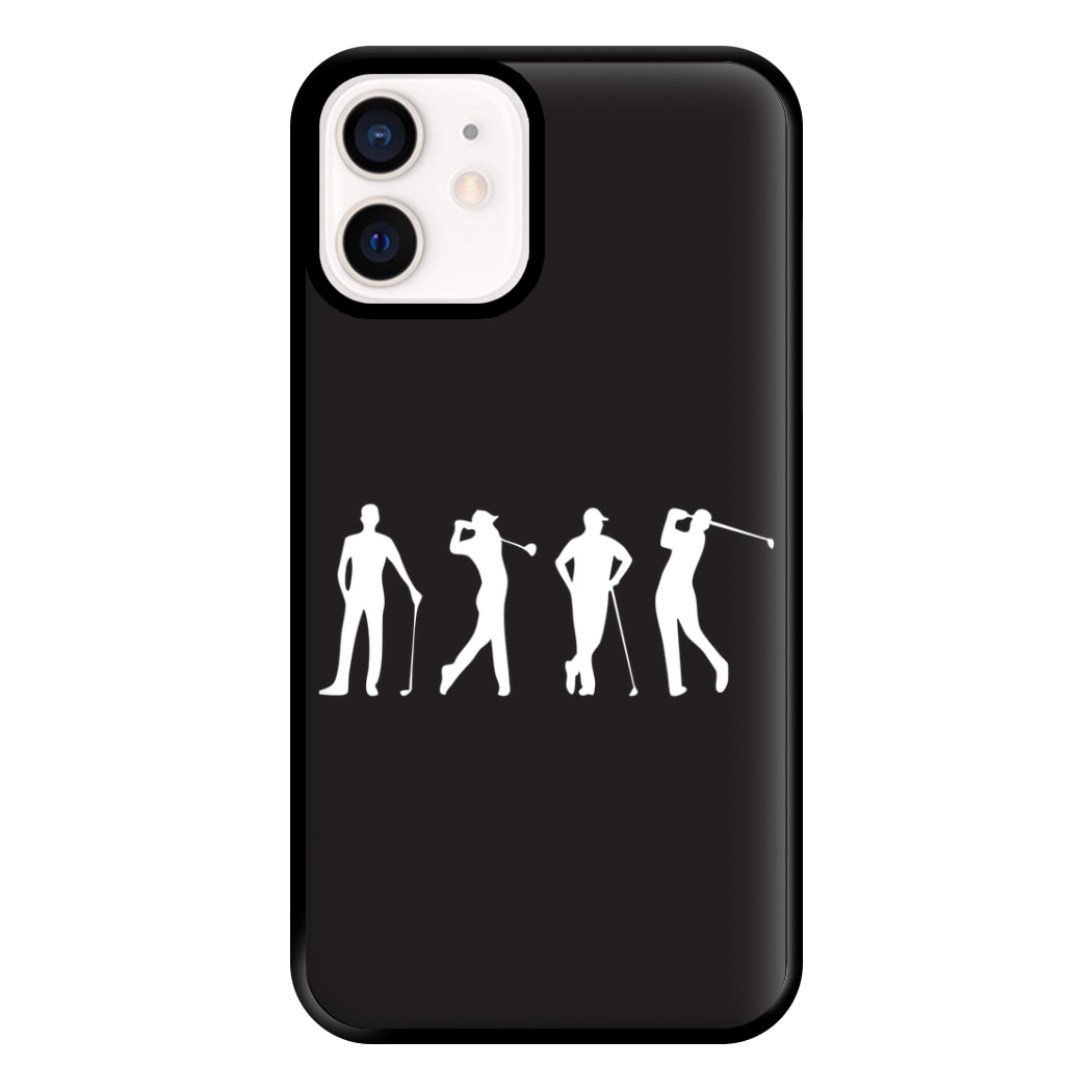 Golf Silhouettes Phone Case for iPhone 13 Mini