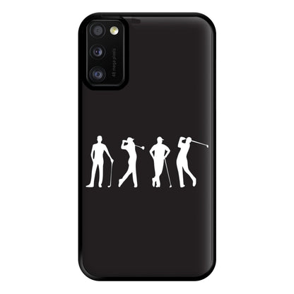 Golf Silhouettes Phone Case for Galaxy A41