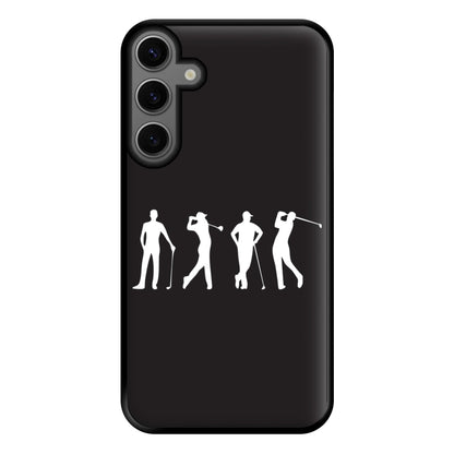 Golf Silhouettes Phone Case for Galaxy S23FE