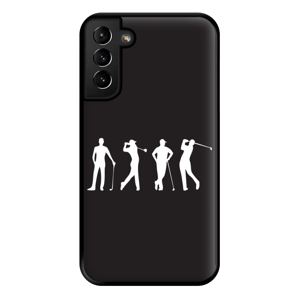 Golf Silhouettes Phone Case for Galaxy S21 Plus