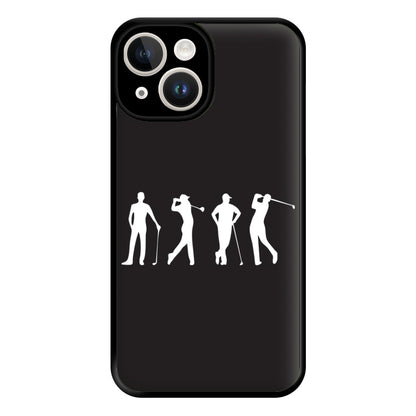 Golf Silhouettes Phone Case for iPhone 14