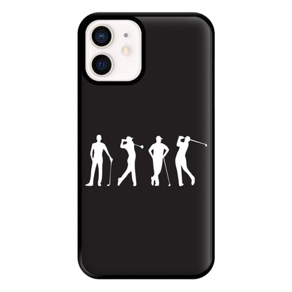 Golf Silhouettes Phone Case for iPhone 12 Mini