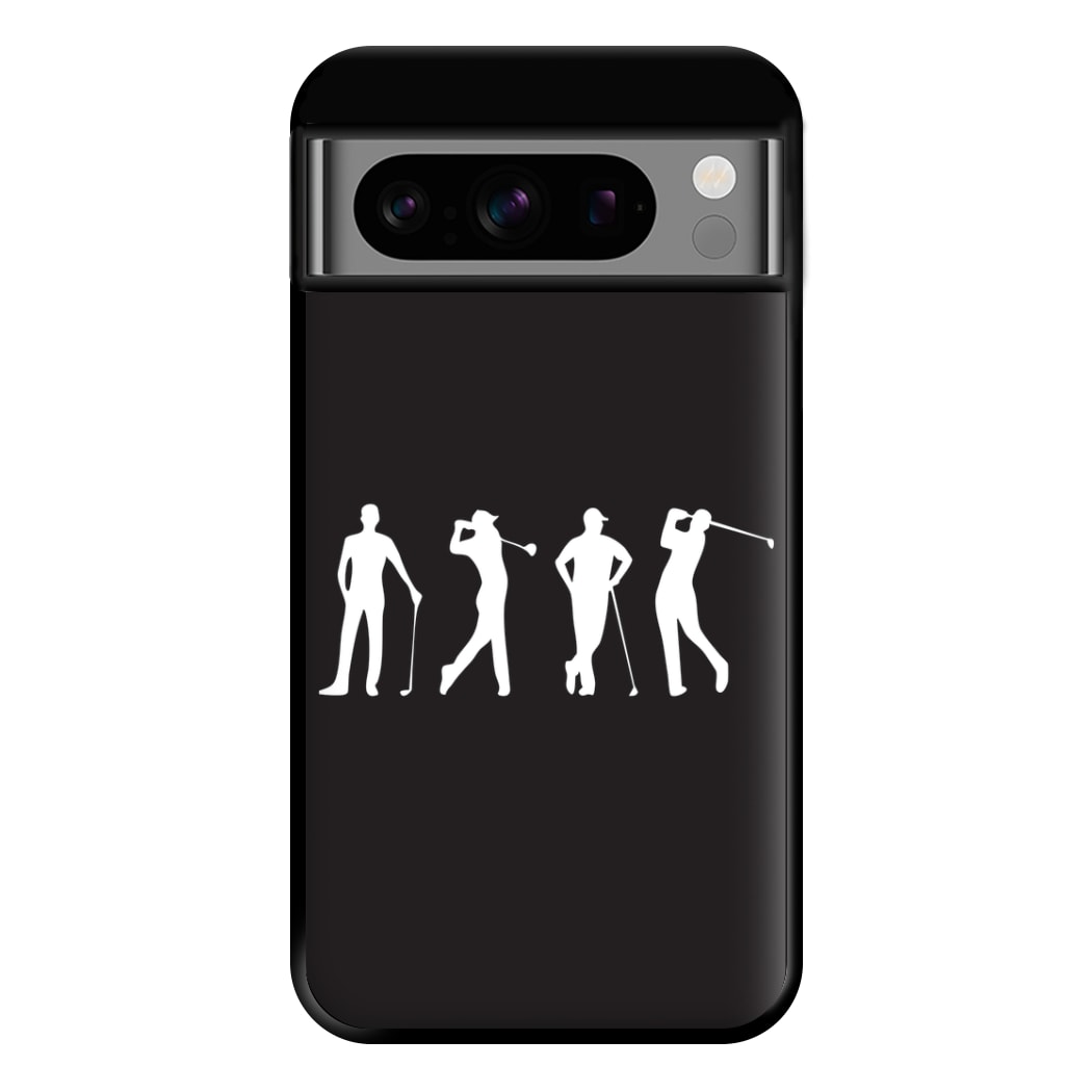 Golf Silhouettes Phone Case for Google Pixel 8 Pro