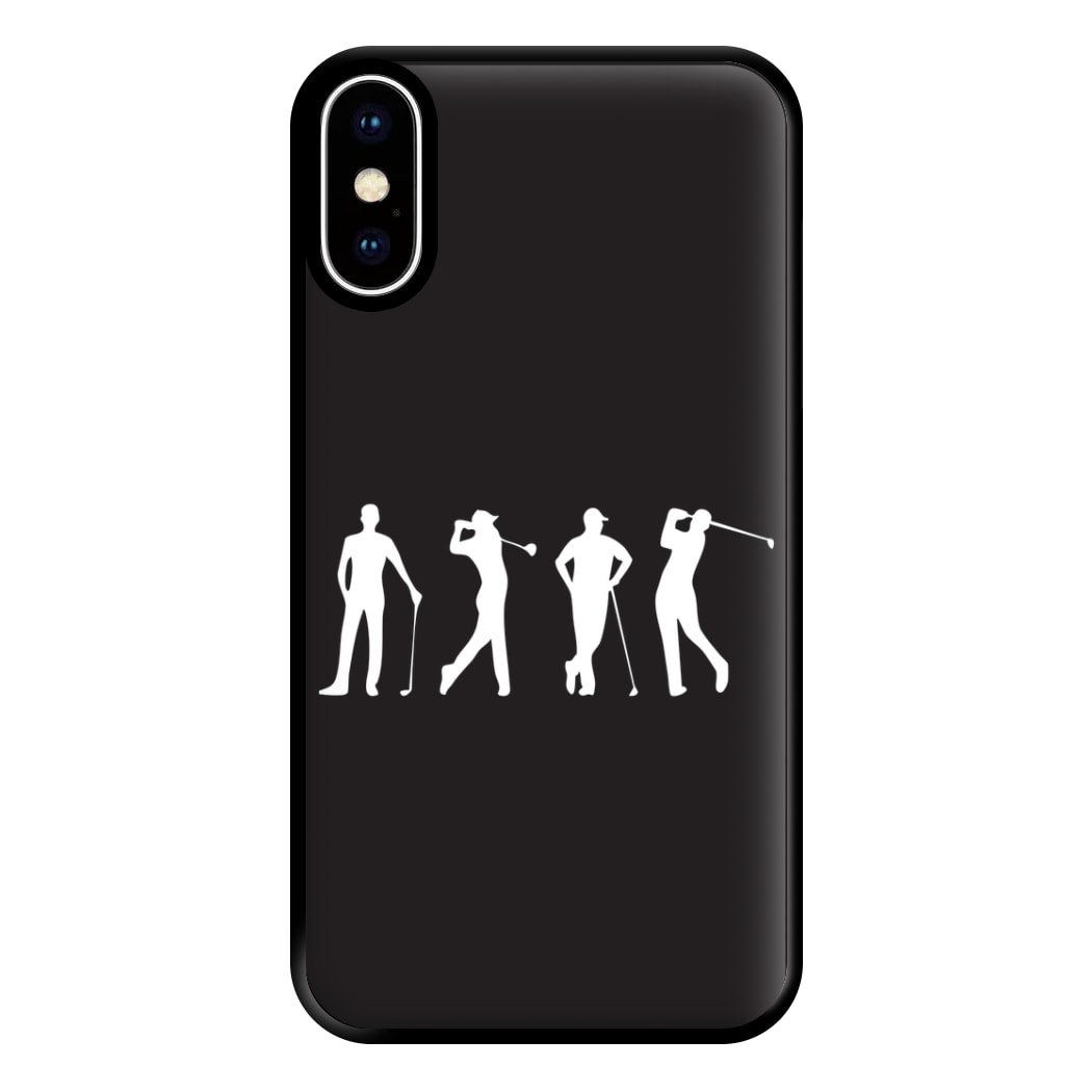 Golf Silhouettes Phone Case for iPhone XS Max