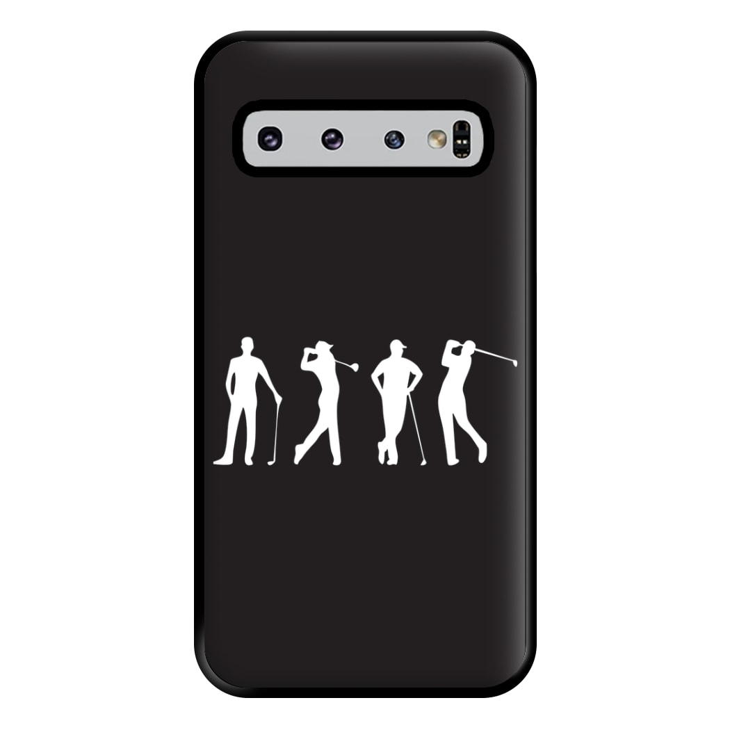 Golf Silhouettes Phone Case for Galaxy S10 Plus