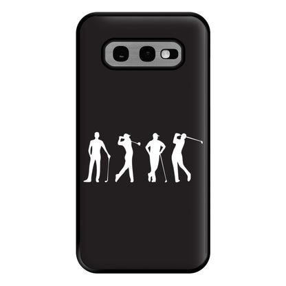 Golf Silhouettes Phone Case for Galaxy S10e