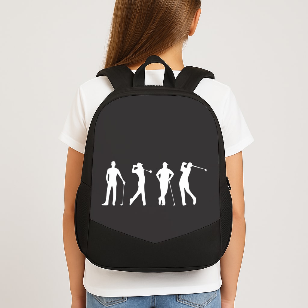 Golf Silhouettes School Bag