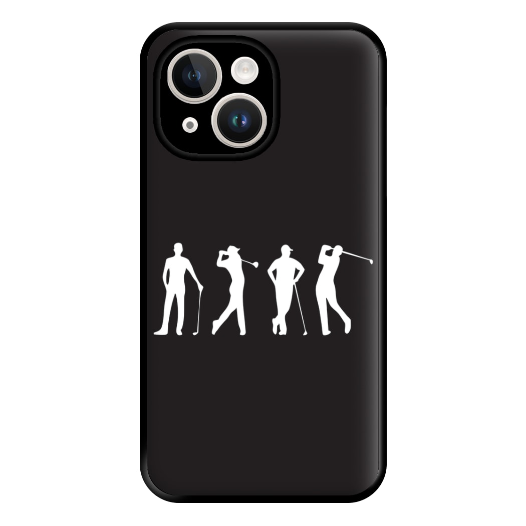 Golf Silhouettes Phone Case for iPhone 14 Plus