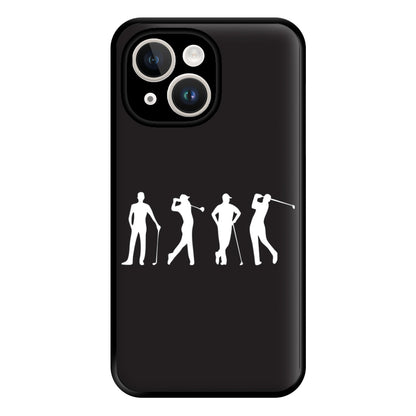 Golf Silhouettes Phone Case for iPhone 14 Plus