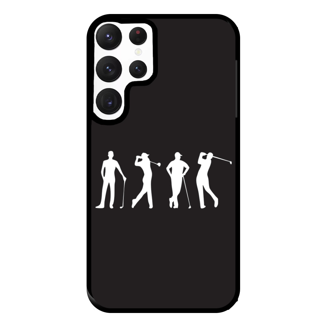 Golf Silhouettes Phone Case for Galaxy S22 Ultra