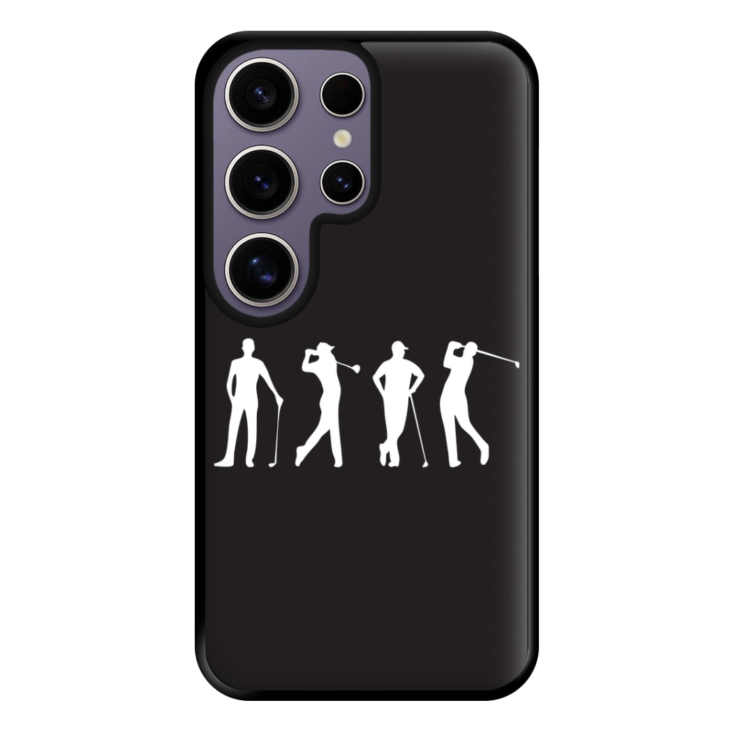 Golf Silhouettes Phone Case for Galaxy S25 Ultra