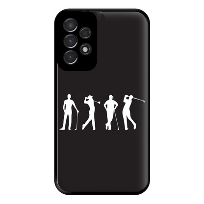 Golf Silhouettes Phone Case for Galaxy A53