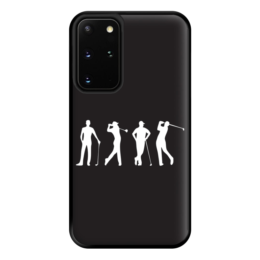 Golf Silhouettes Phone Case for Galaxy S20 Plus