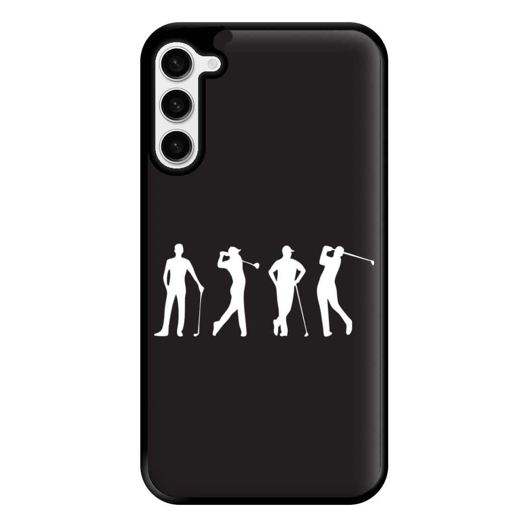 Golf Silhouettes Phone Case for Galaxy S23 Plus