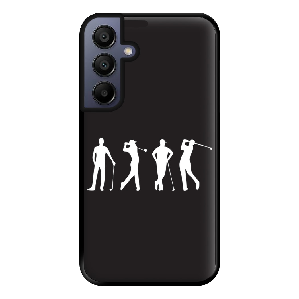 Golf Silhouettes Phone Case for Galaxy A15