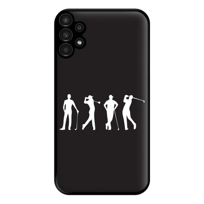 Golf Silhouettes Phone Case for Galaxy A13