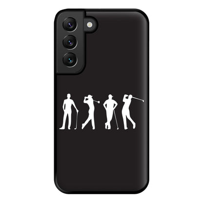 Golf Silhouettes Phone Case for Galaxy S22 Plus