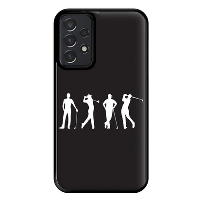 Golf Silhouettes Phone Case for Galaxy A52 / A52s