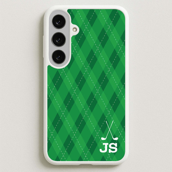 Personalised Golf Pattern Phone Case for Galaxy S25FE
