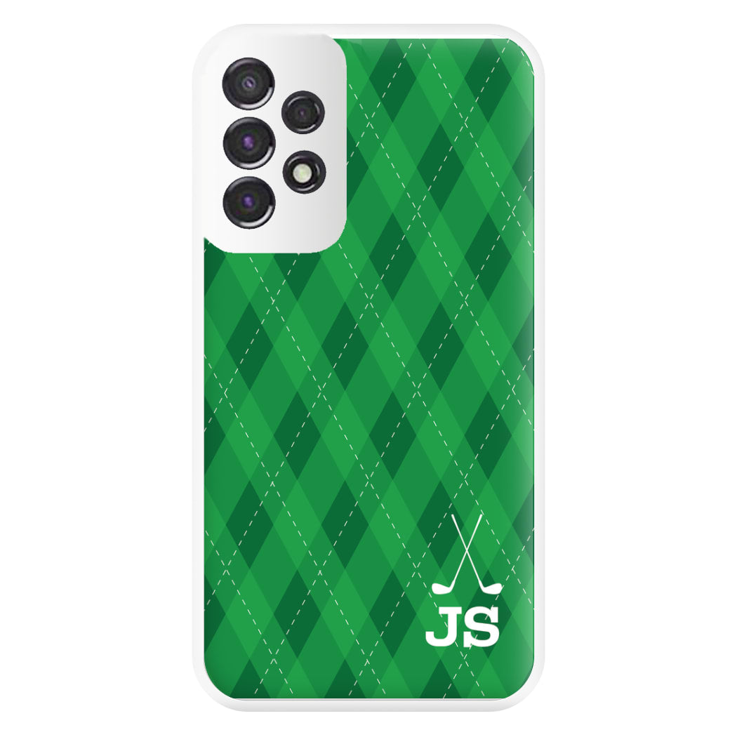 Personalised Golf Pattern Phone Case for Galaxy A53