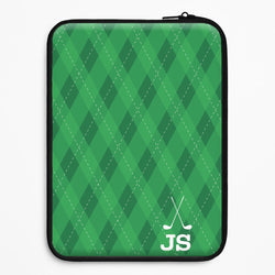 Personalised Golf Pattern Universal Laptop Sleeve