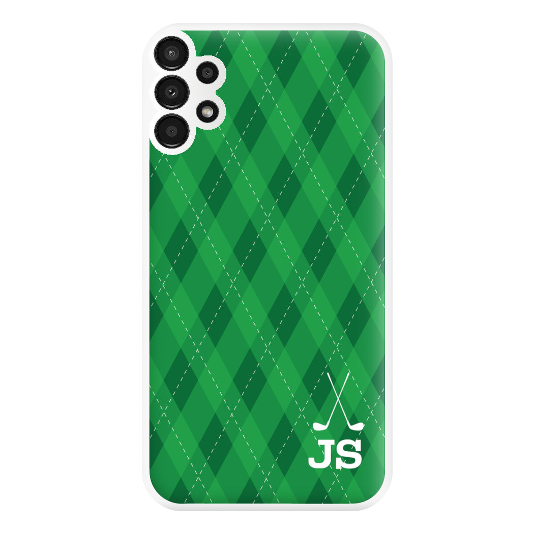 Personalised Golf Pattern Phone Case for Galaxy A13