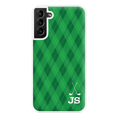 Personalised Golf Pattern Phone Case for Galaxy S21 Plus